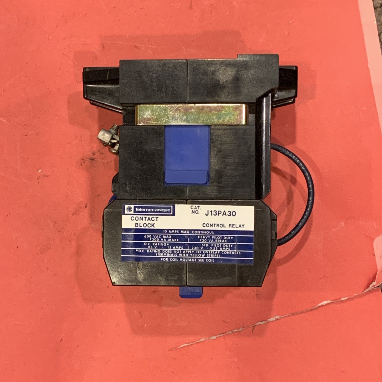 Telemecanique/GOULD J13PA3012 125v DC Control Relay NOS