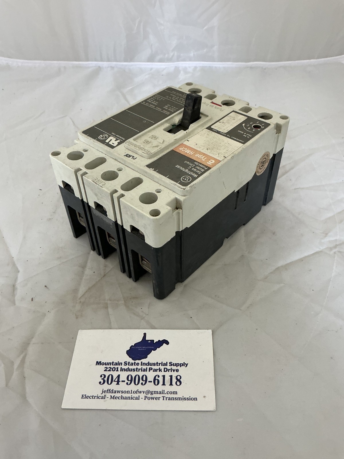 Westinghouse HMCP015EOC 15A 600VAC 250VDC 3-Pole Circuit Breaker FREE SHIPPING