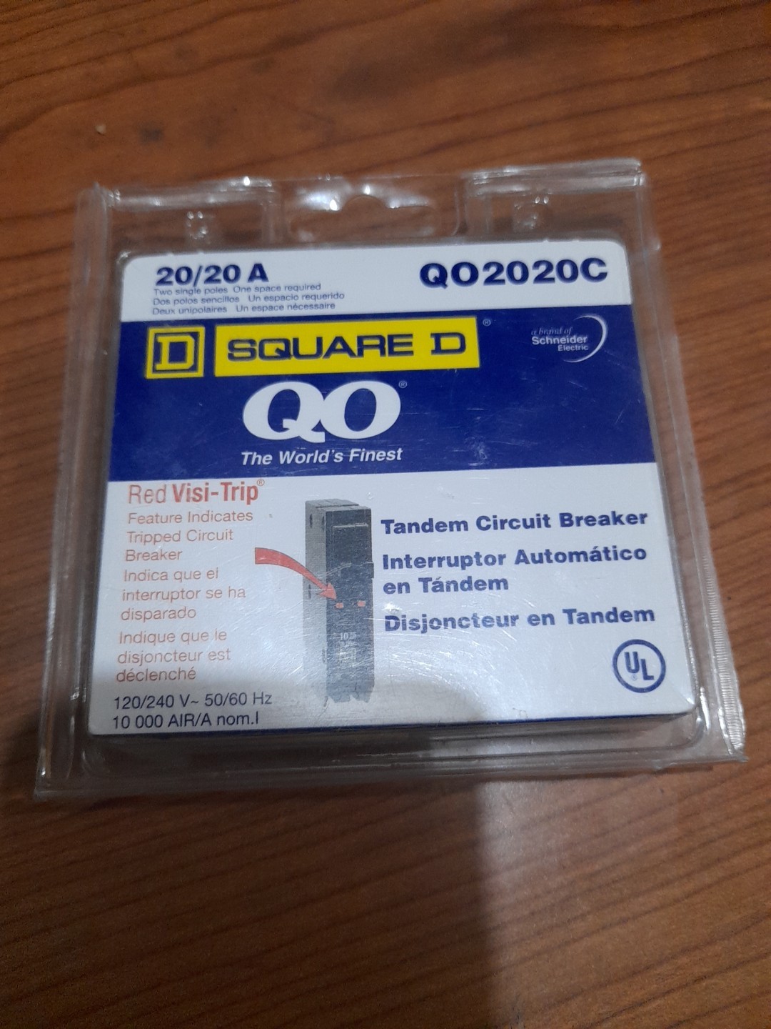 Square D QO 20-Amp 1-Pole Tandem Circuit Breaker by Schneider Electric
