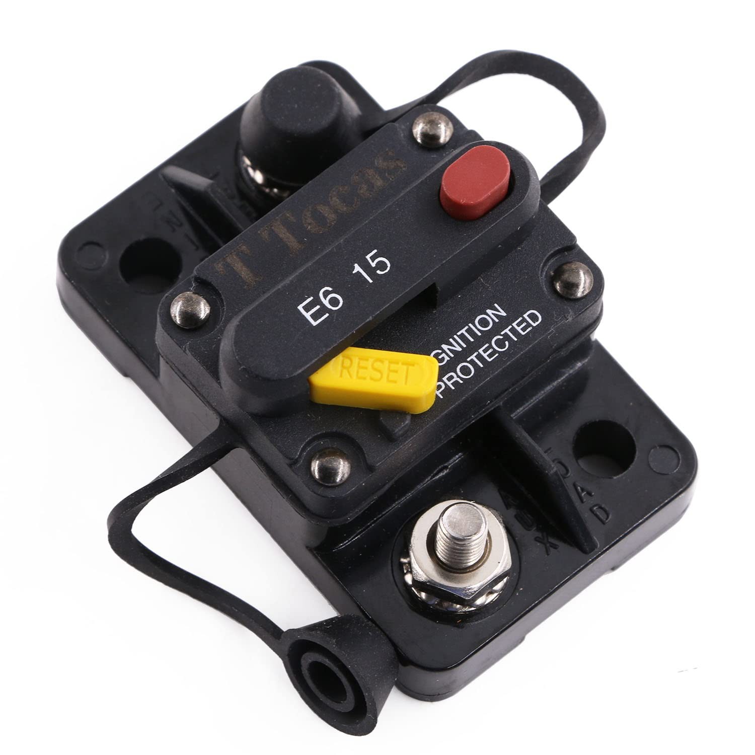 15 Amp Circuit Breaker for Marine, Truck, Boat, RV, Automotive IP66 T3 Mini