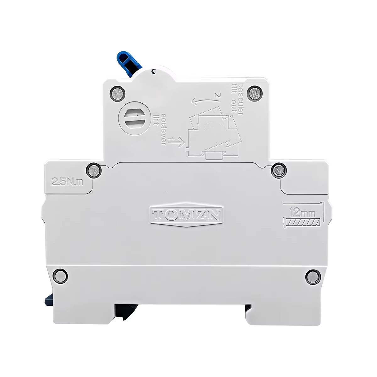 1P AC MCB TOB1-63H C type 230/400V~ 50Hz/60Hz Mini Circuit Breaker 3A 6A 10A 16A