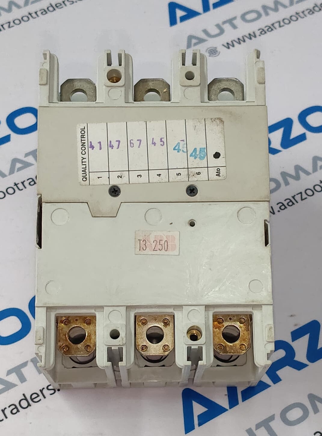ABB SACE Tmax T3N250 3 POLE 250 AMP MOULDED CASE CIRCUIT BREAKER 1SDA051247R1 #1