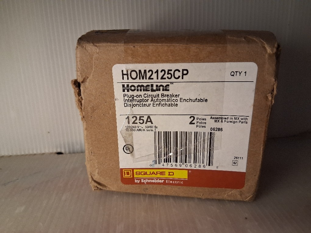 Square D 125 amps 2-Pole Circuit Breaker