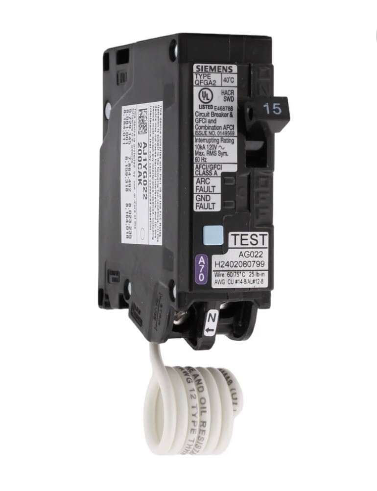Lot Of 9 Breakers Siemens Q120DF GFCI Breaker