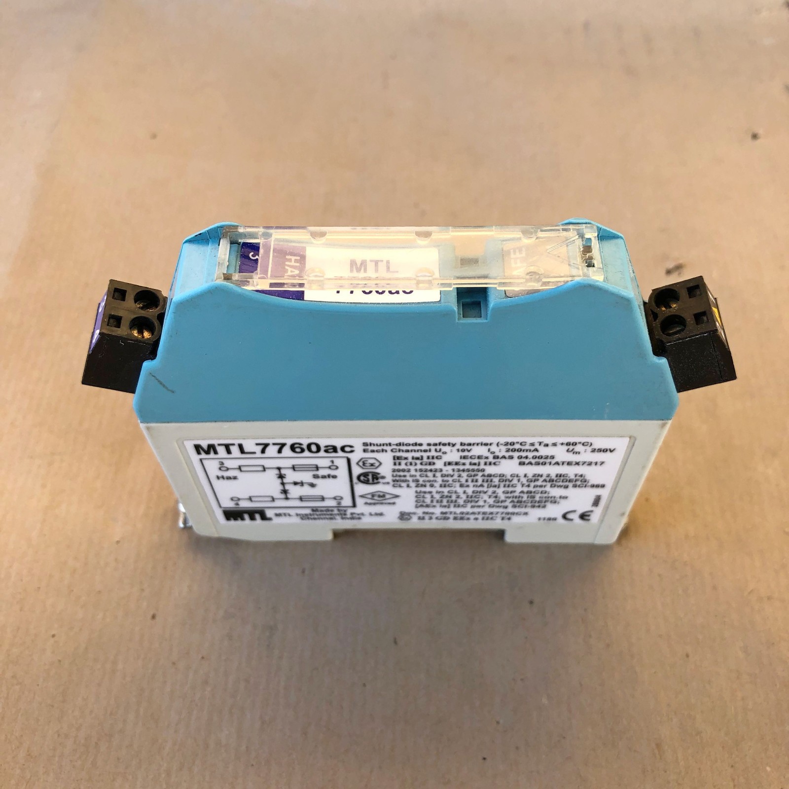 MTL 7760AC SHUNT DIODE SAFETY BARRIER RELAY