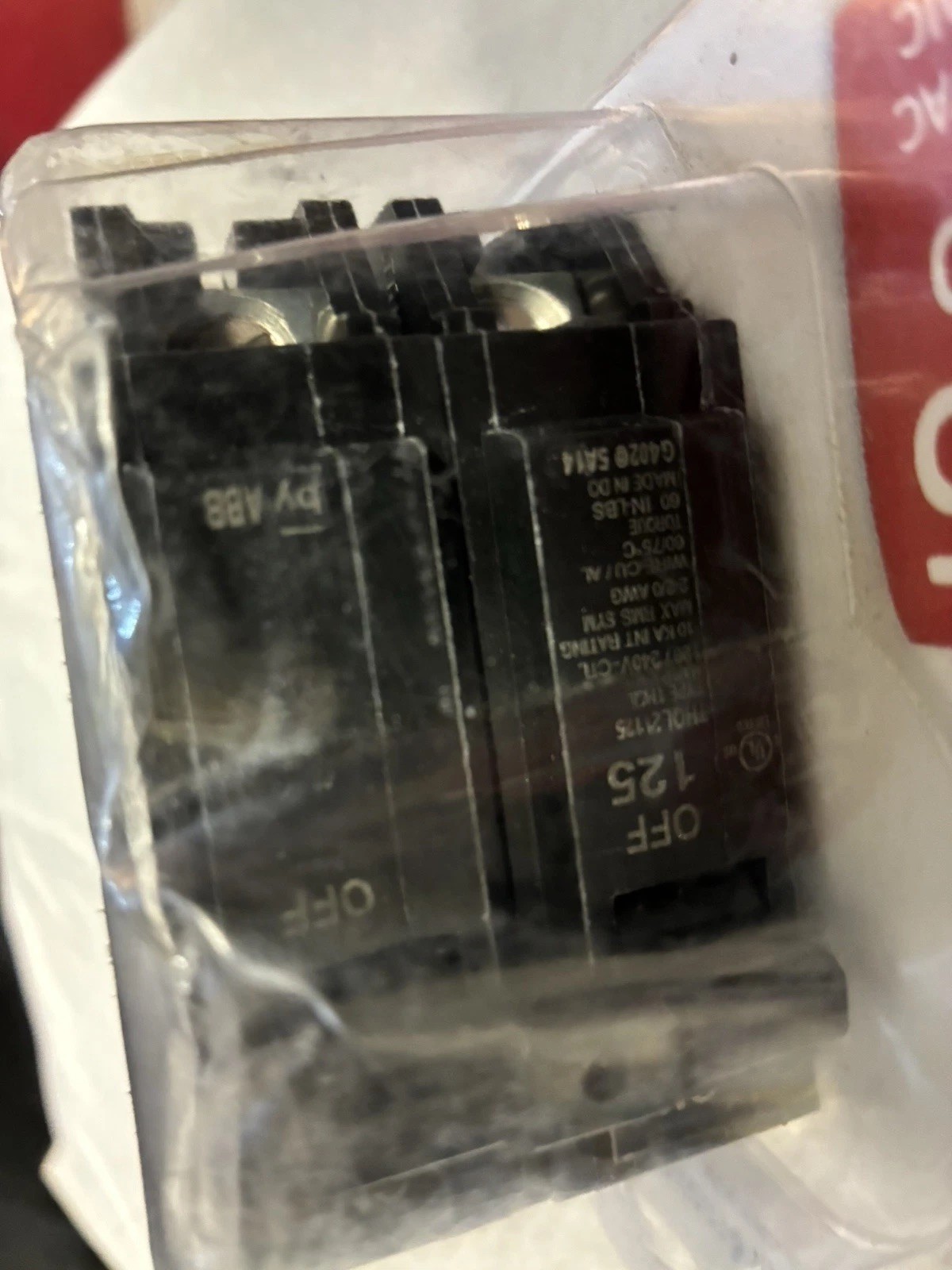 GE THQL21125P 125 Amp Double Pole Circuit Breaker NEW SEALED