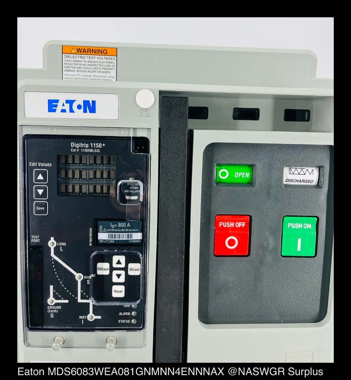 Eaton Magnum DS MDS608 Breaker (M/O,D/O) ~ 800 Amp – Unused Surplus