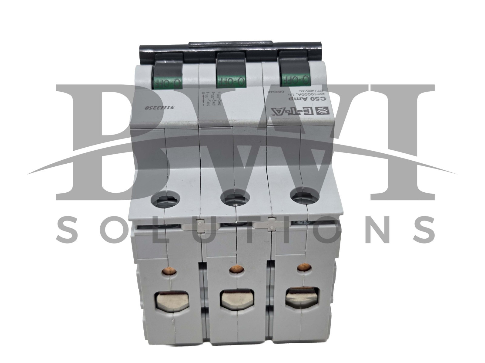 ETA 91H3250 Thermal Magnetic Circuit Breaker 50A, 3P, 277 / 480 VAC