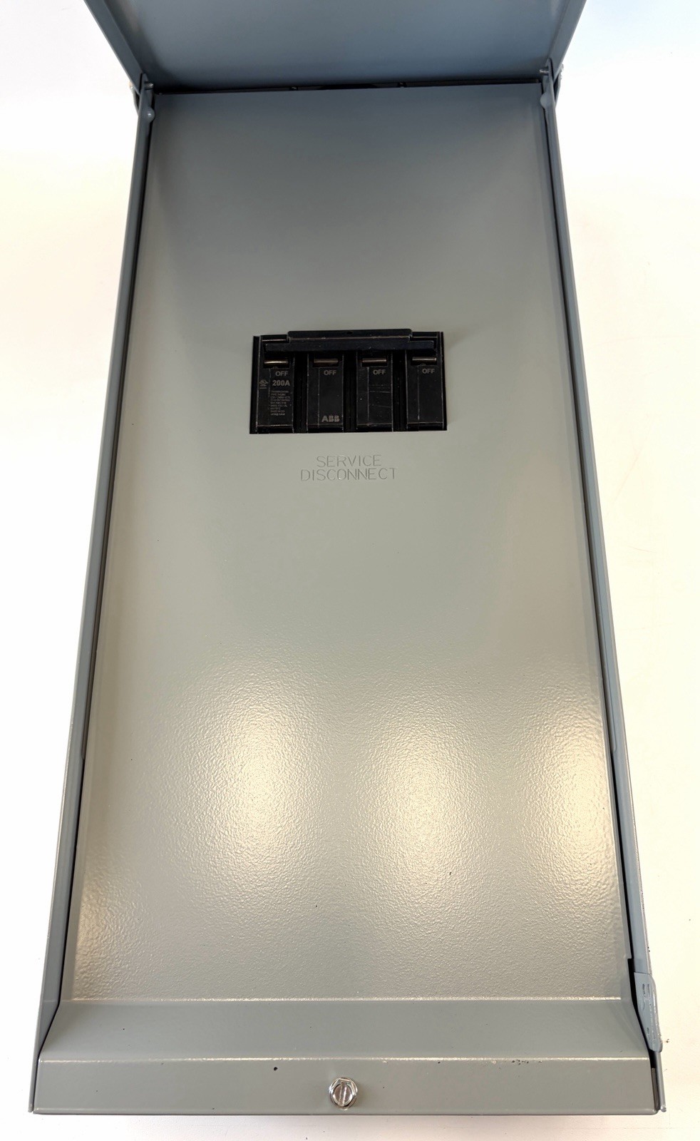 GE 200 Amp Outdoor Enclosed Circuit Breaker Surface Mounted Model THQMV200NREP