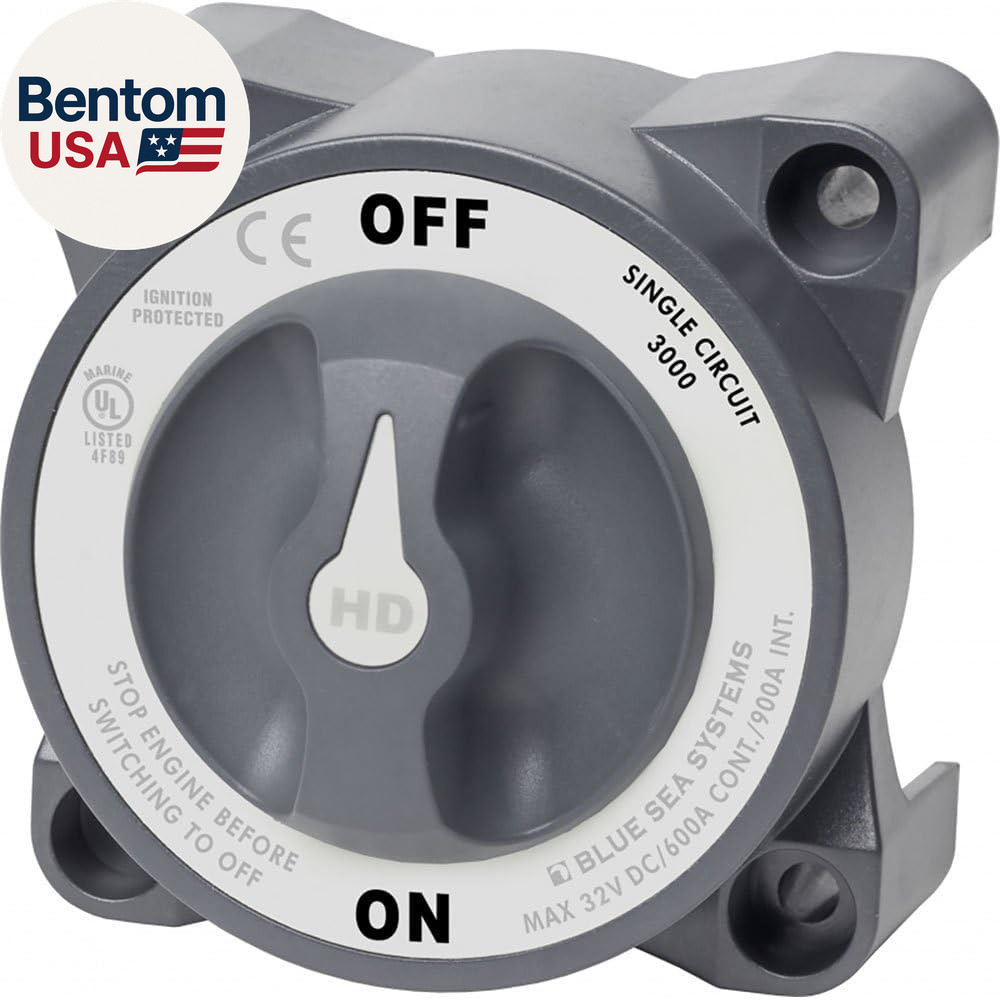 3000 Hd-Series Heavy Duty On-Off Battery Switch Grey