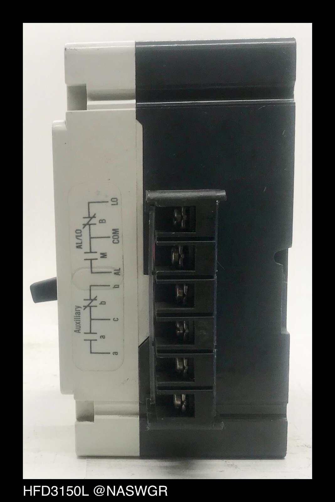 Westinghouse HFD3150L Molded Case Circuit Breaker w/ Aux&Al/Lo Switch ~ 150 Amp