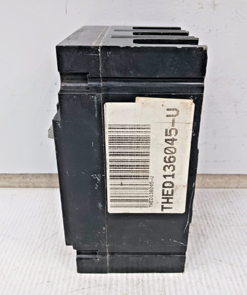 GE 45 Amp Circuit Breaker 3 Pole 600 VAC / 250 VDC THED136045