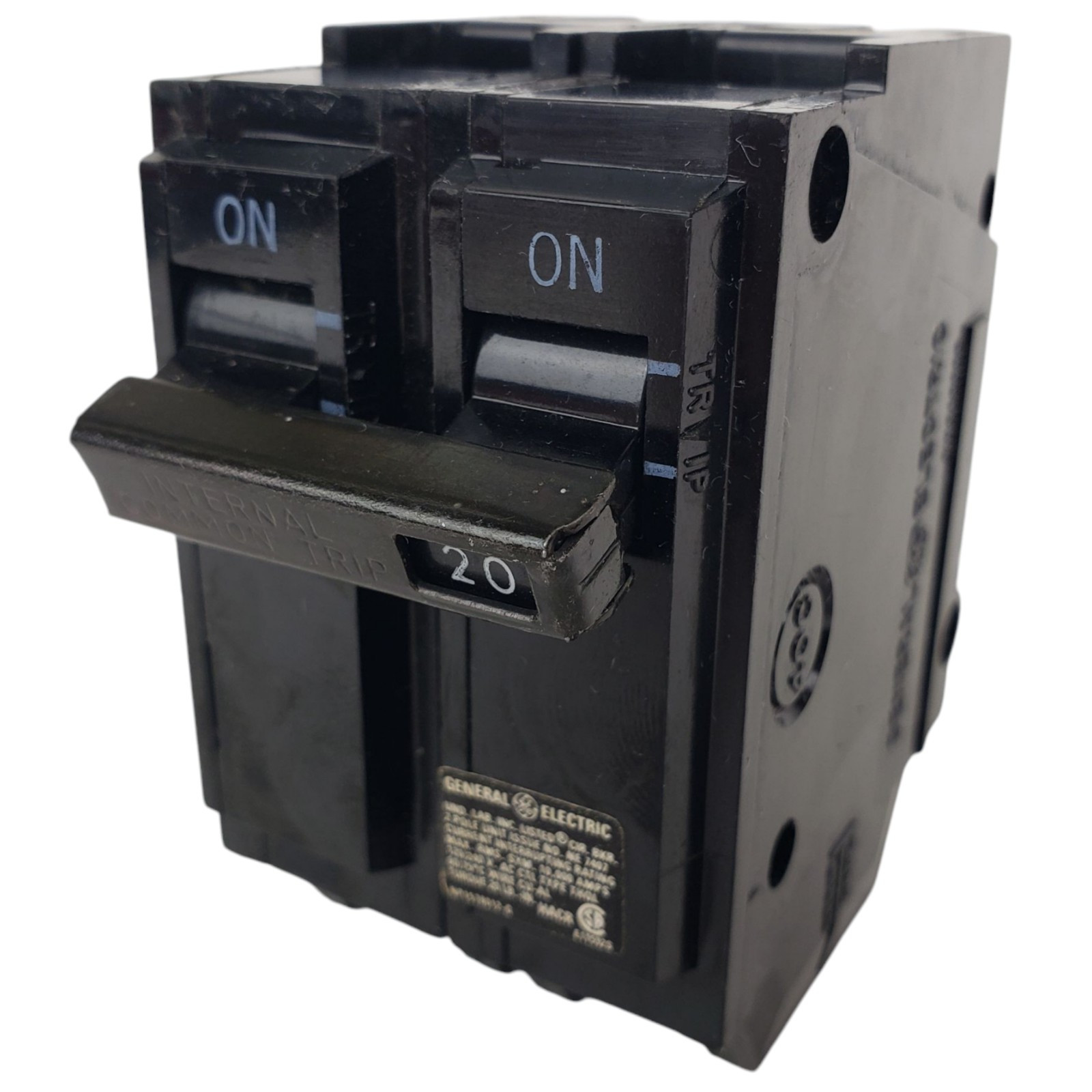 General Electric THQL2120 Circuit Breaker, 2P 20A Old Style Thick Series 20A TQL