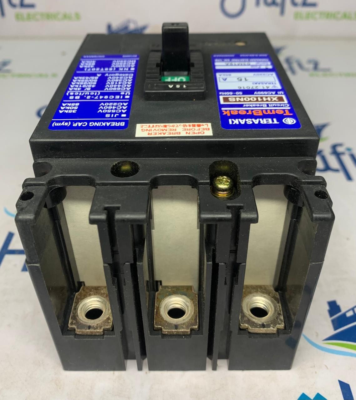 TERASAKI XH100NS CIRCUIT BREAKER 15A 3 POLE FREE FAST SHIPPING