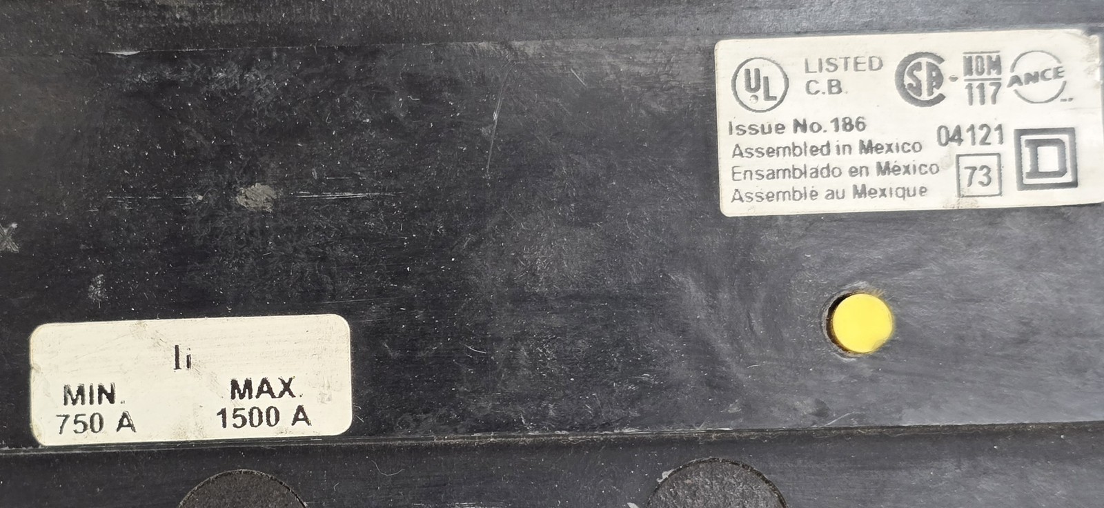 Square D KC34250 I-Line Circuit Breaker 150 Amp 480V 3 Pole 150A 480 Volt