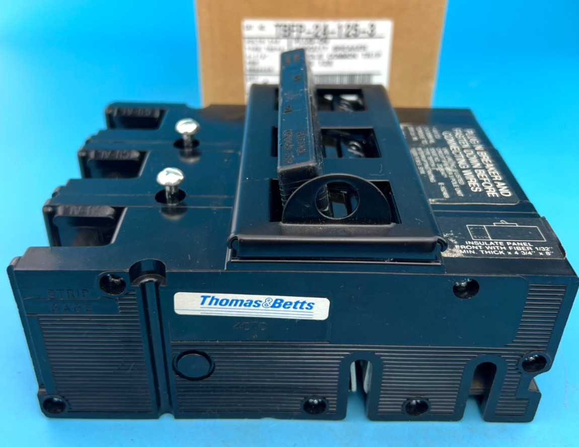 Thomas&betts 125 Amp 3 Pole TBFP QFP24 Circuit Breaker Challenger 240V 125A *NEW