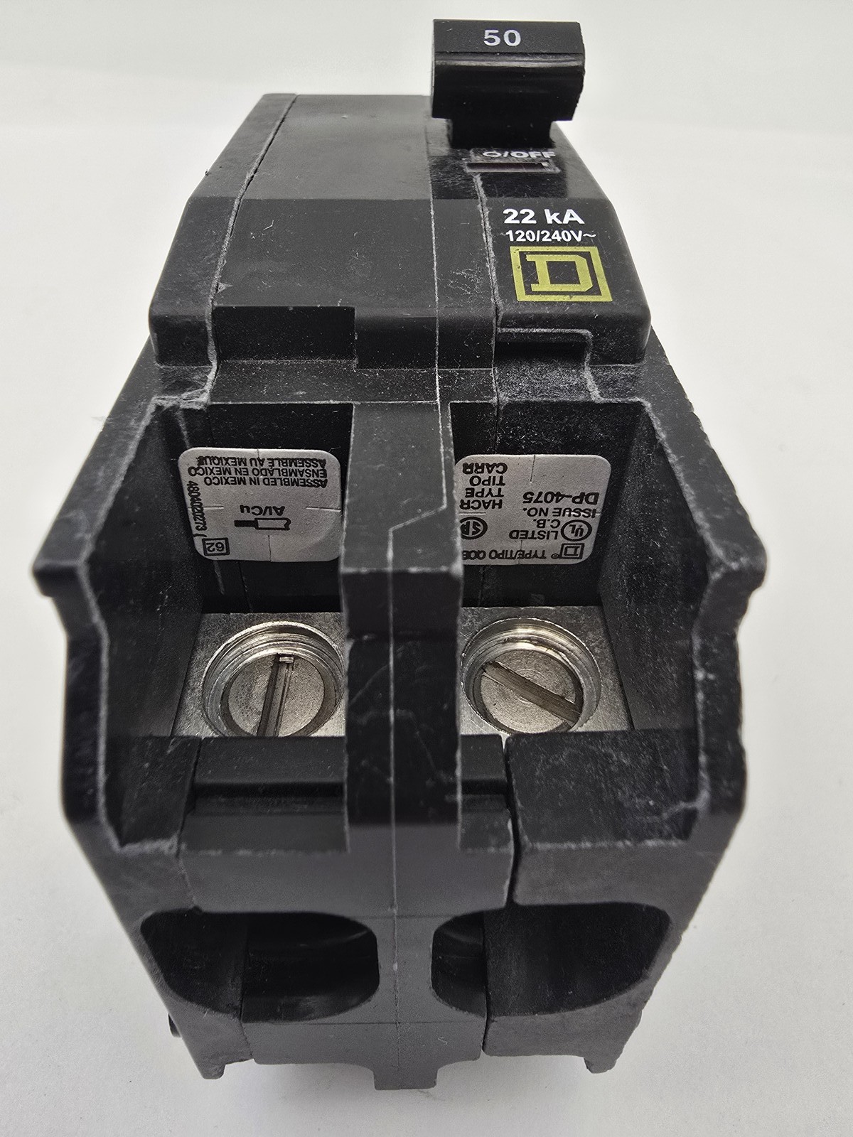 7Pc Square D QOB250VH Bolt-On Circuit Breaker 50A 240V 2P 22kA 1PH Type QOB 50 A