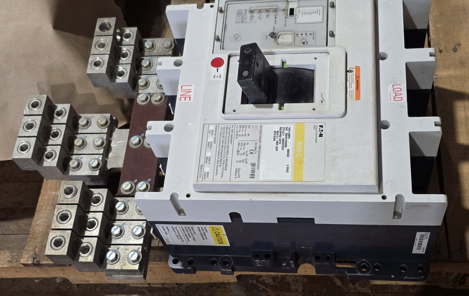 Eaton RGH316036EC Series G R-Frame Circuit Breaker 1600A 690VAC 3P Digitrip 310+