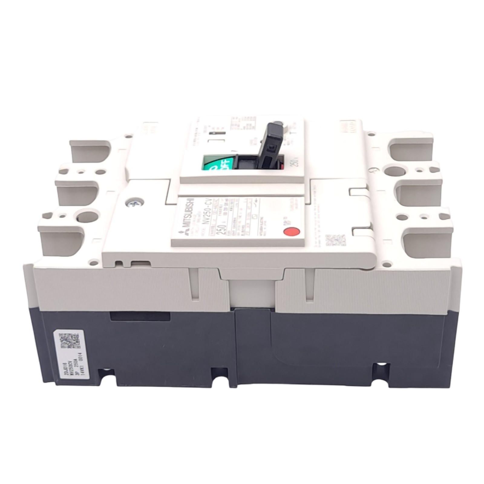 Mitsubishi NV250-CV 3P 250A Earth Leakage Circuit Breaker, 3-Pole, 250A, 440VAC