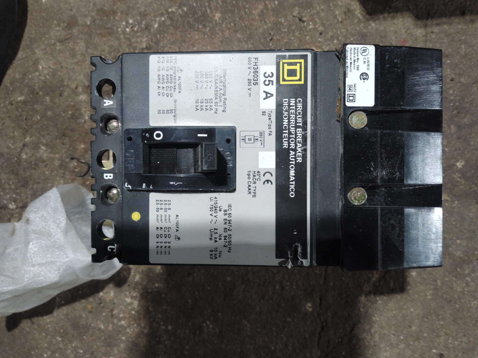 35amp Square D Fh36035