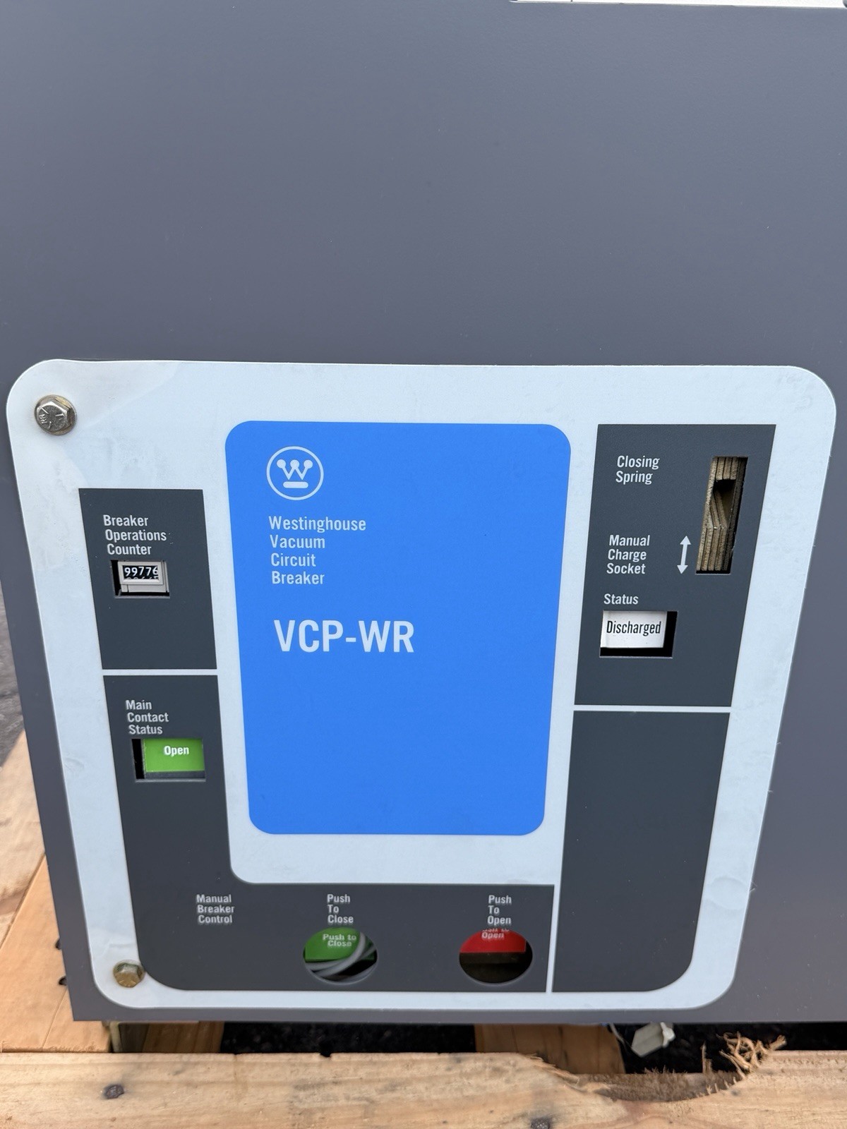 Westinghouse VCP-WR 250 4.76KV Vacuum Circuit Breaker 1200 Amp 8236A90G07