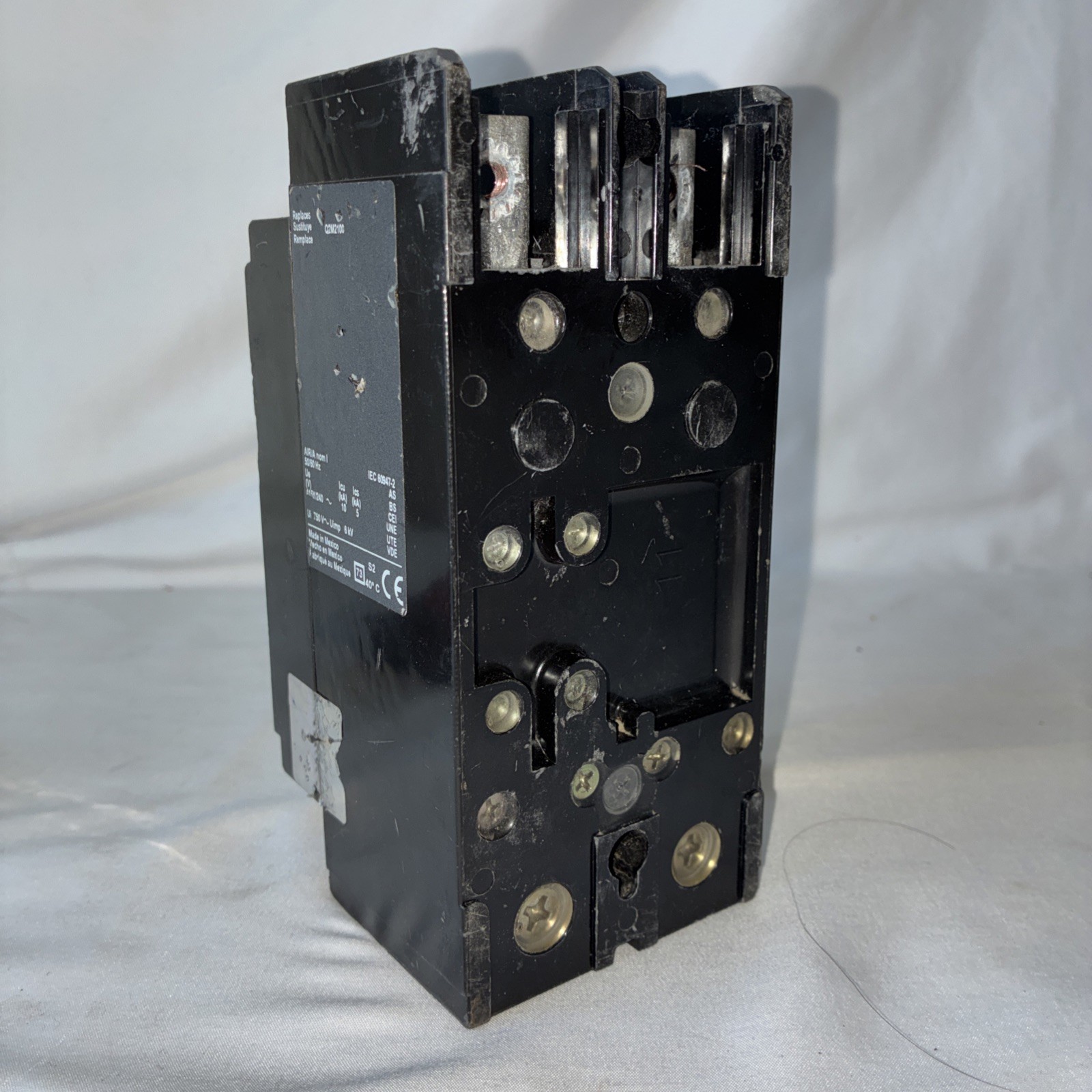 PowerPact Square D QB 100 QBP22100TM 2 Pole 240V Circuit Breaker