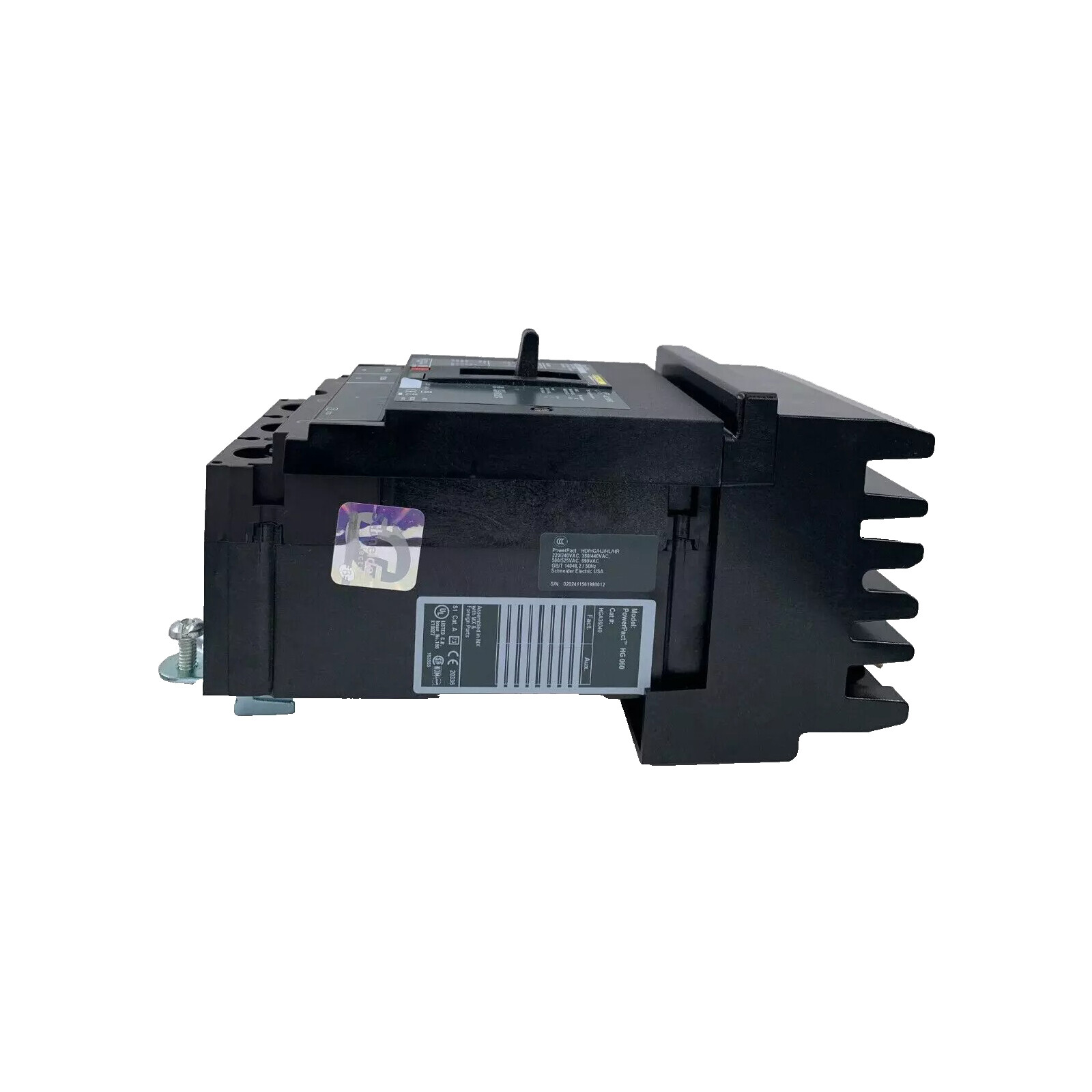 NIB – Square D – HGA36040 – Circuit Breaker, Powerpact H, 3 Pole, 600 Vac, 18Ka