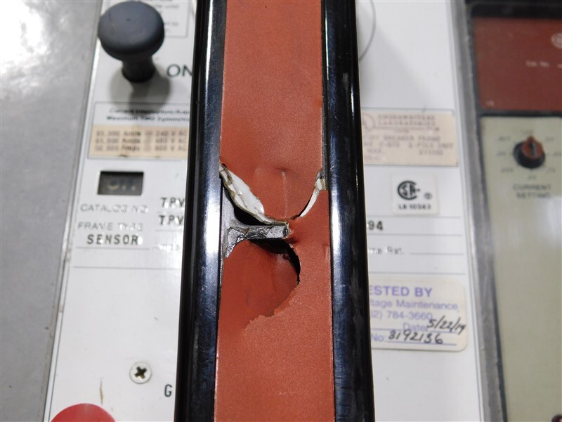 USED GE TPVF6620 PowerBreak Circuit Breaker 2000A 600V Handle Damage See Pics