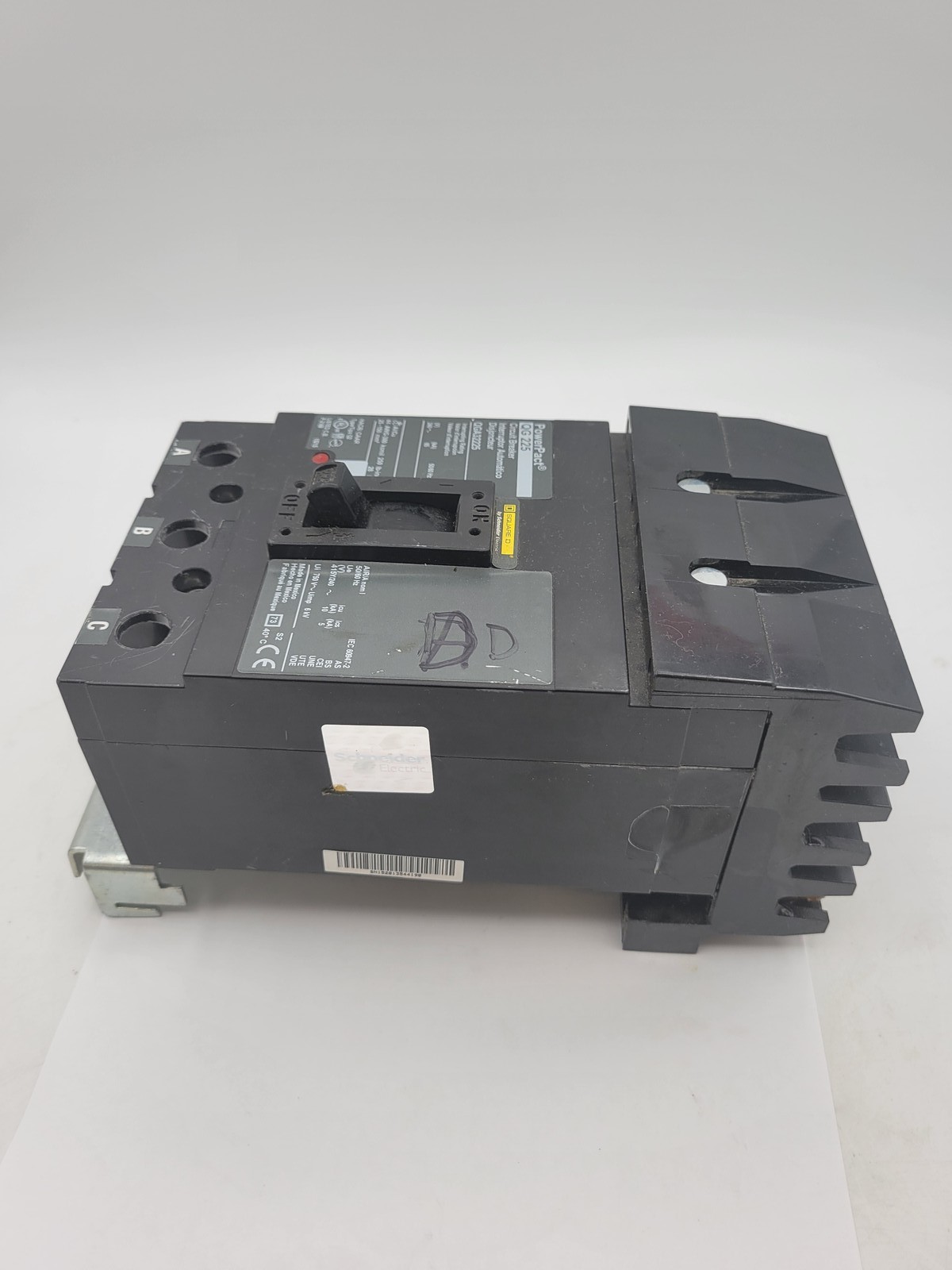 Square D QGA32225 Circuit Breaker 225A 240VAC Type QG 3P PowerPact