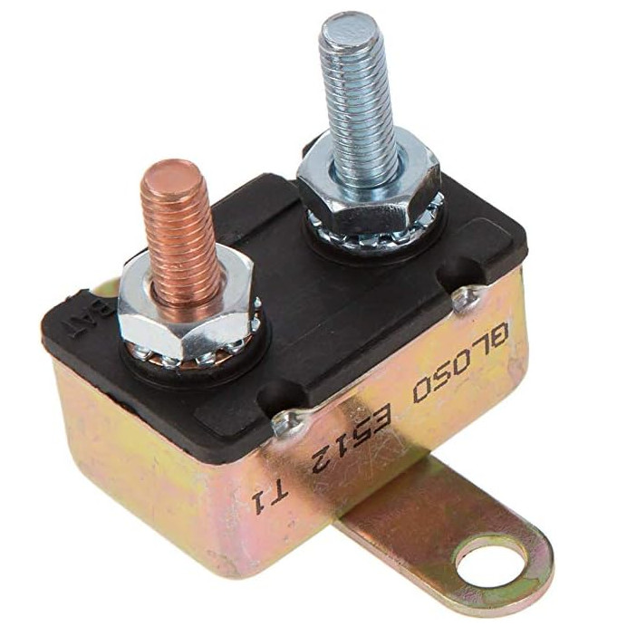 GLOSO E512 Stud Type Circuit Breaker, Auto Reset (T1), Crosswise Bracket, Metal