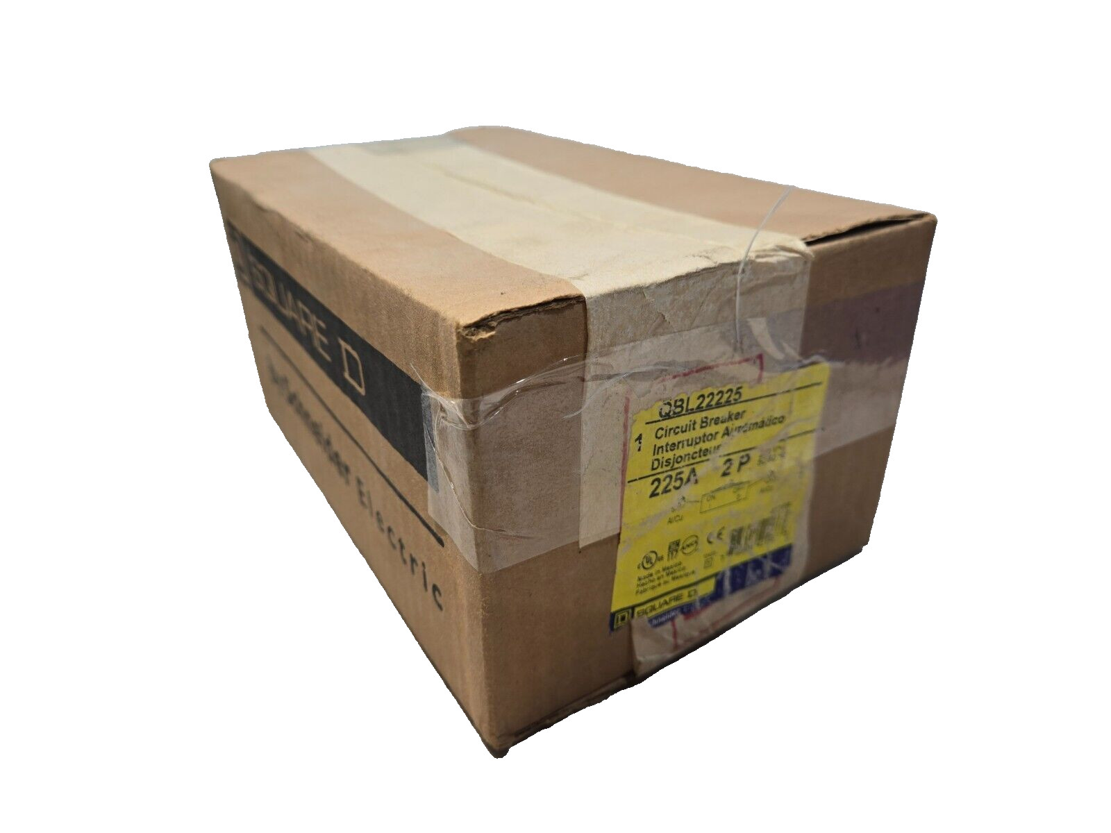 NEW QBL22225 SQUARE D 2 POLE 225AMP 240V 10KA POWERPACT CIRCUIT BREAKER