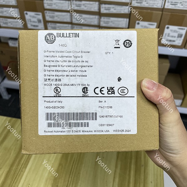 NEW Allen-Bradley 140G-G2C3-C50 3-Pole 480V Molded Case Circuit Breaker
