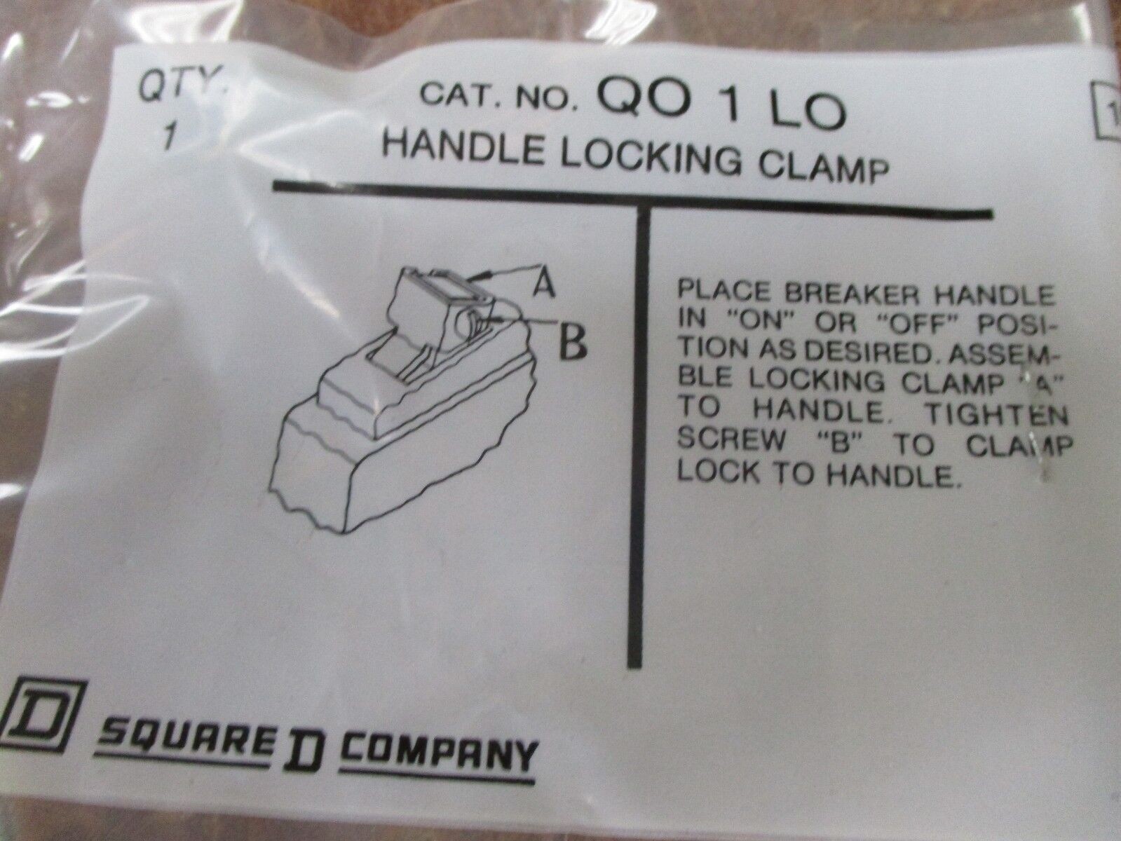 Square D Handle Lock Off QO 1 LO “Box of 32” New Surplus