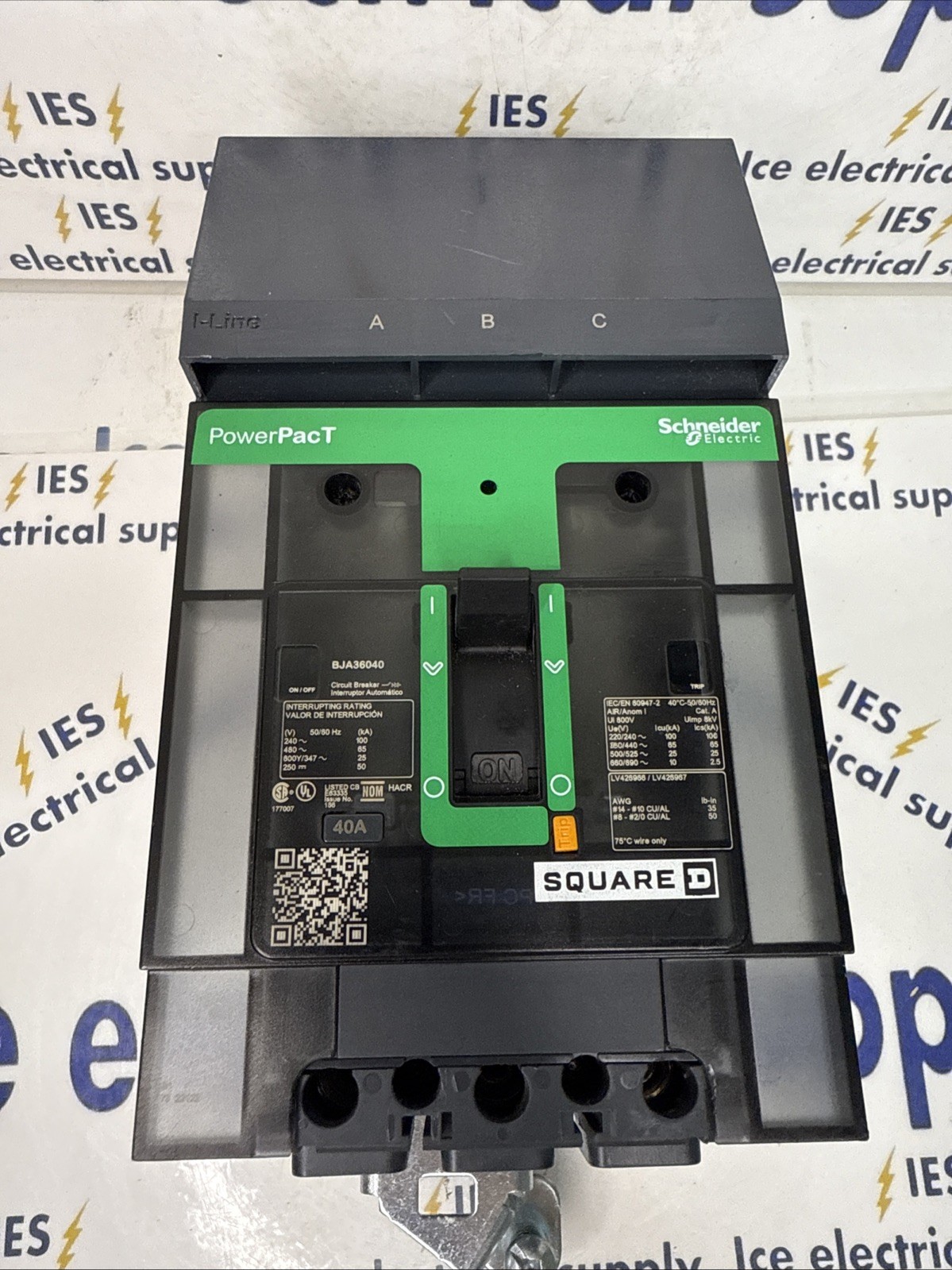 SQUARE D BJA36040 40A 3P Circuit Breaker