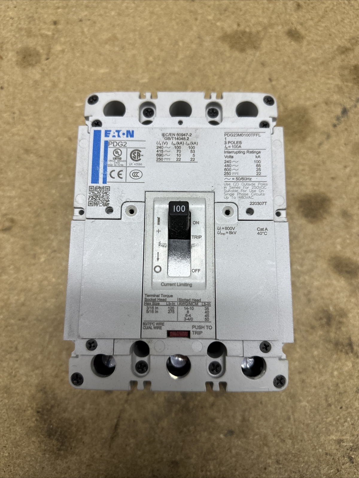 EATON Power Defense™ PDG23M0100TFFL