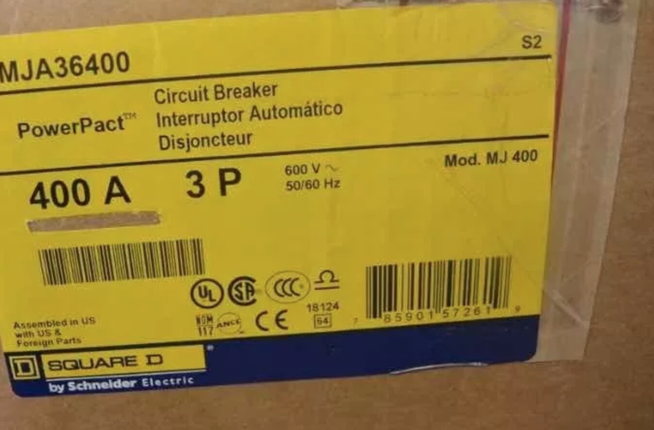 Square D MJA36400 circuit breaker new in box