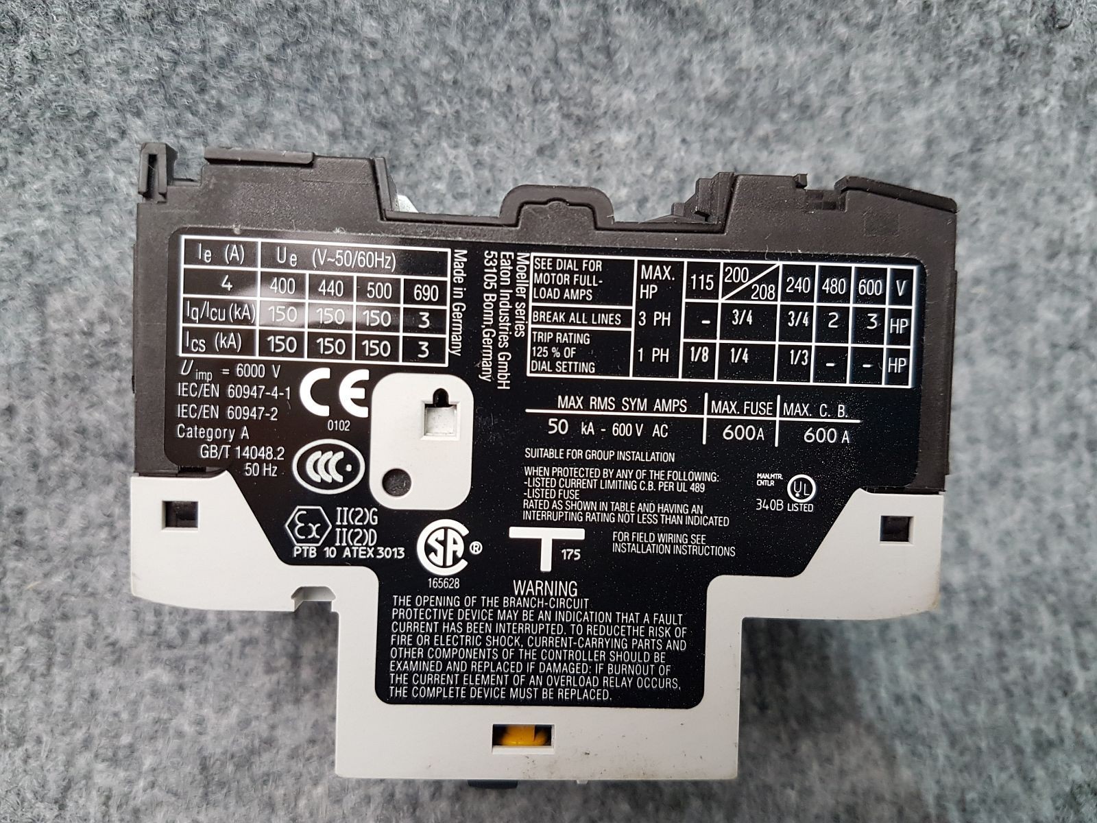 EATON I PKZM0-4 | XTPR004BC1NL | Motor Protective Circuit Breaker