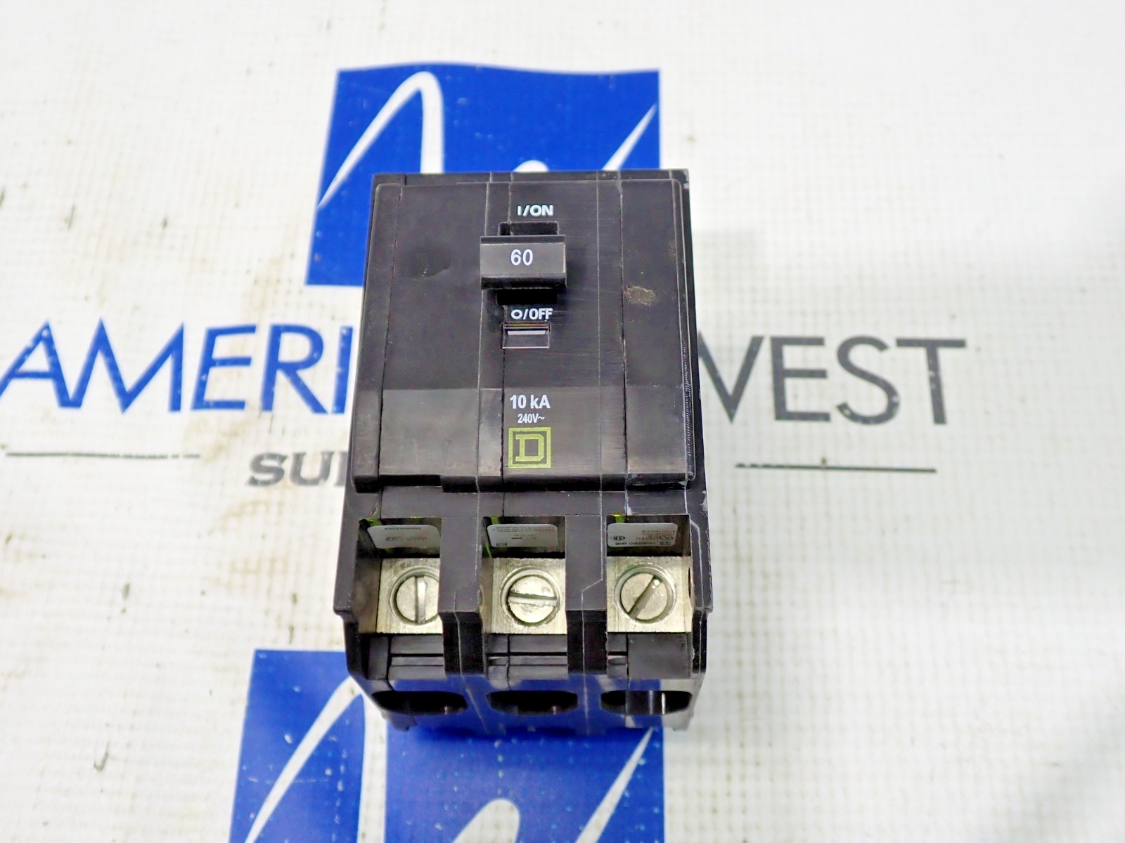 New Square D QOB360 3 Pole 60 Amp 240V Circuit Breaker
