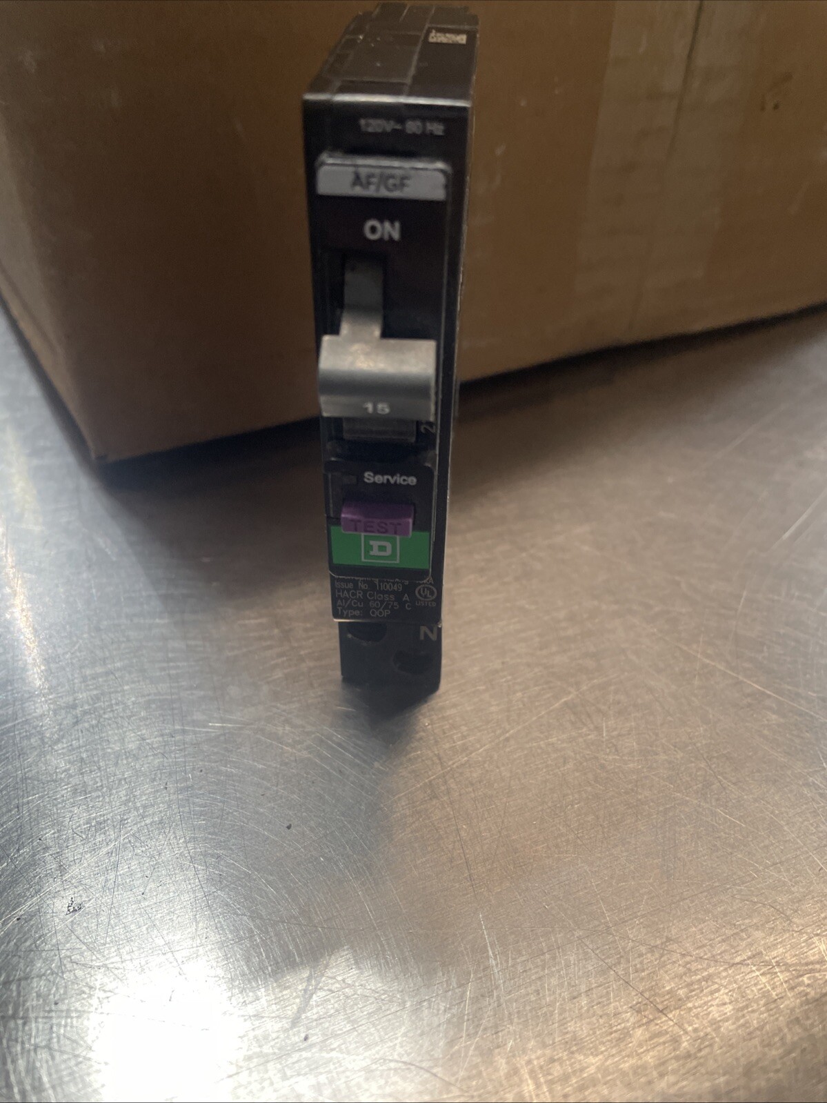 Square D QO115PAFGF 15 Amps 120 Volts Single Pole Dual Function AFCI GFCI Circui