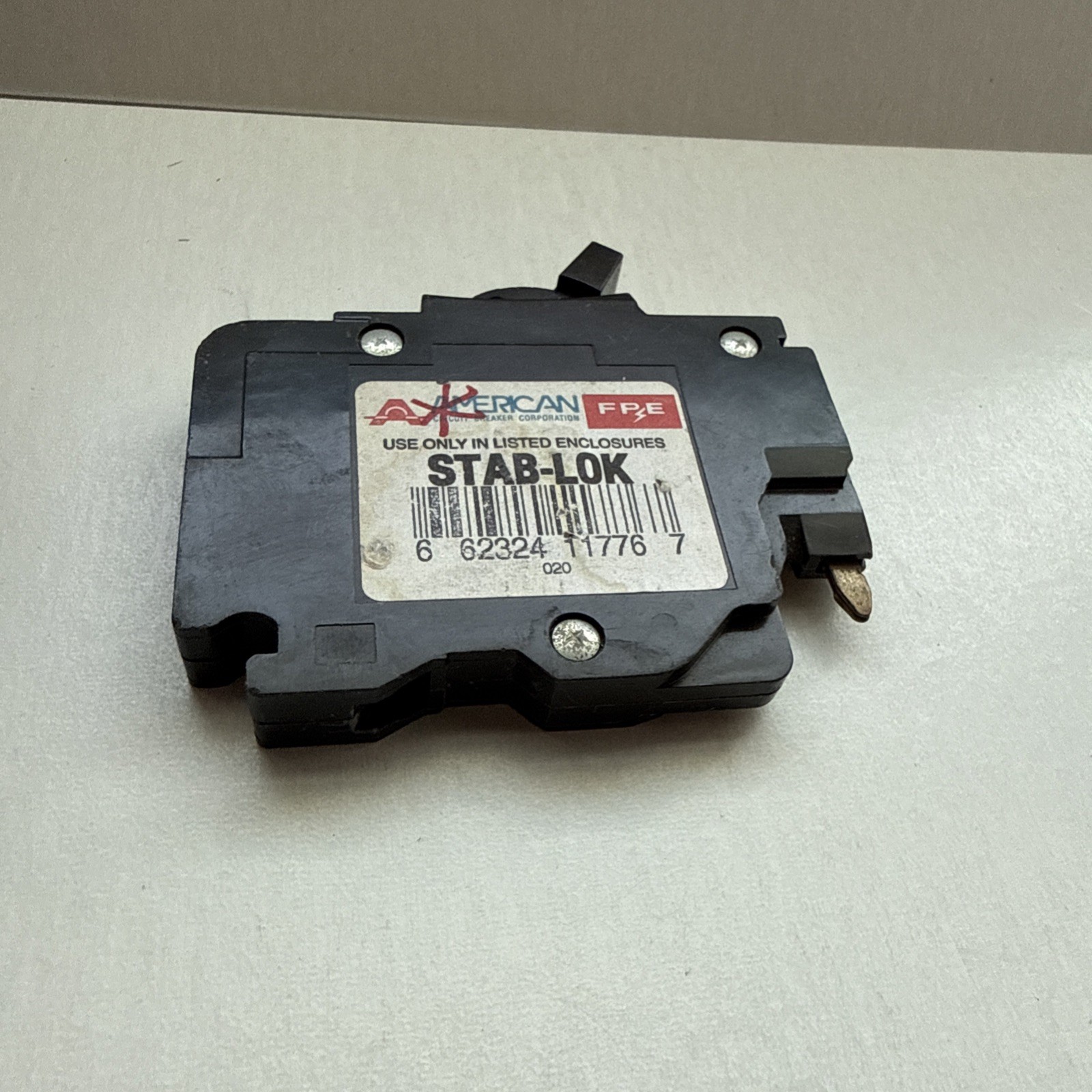 American FPE NC120 Circuit Breaker 20 Amp 1 Pole Stab-Lok NC0120 020
