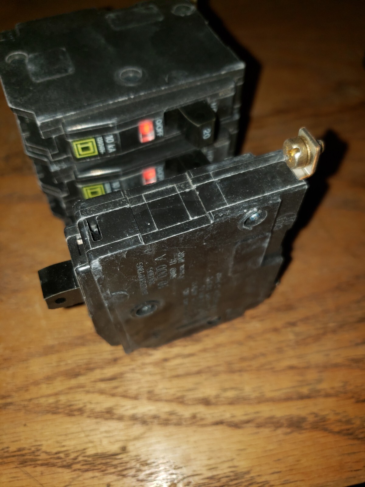 SQUARE D QOB120 1 POLE BOLT-ON CIRCUIT BREAKER (BRAND NEW) (LOT OF 5)