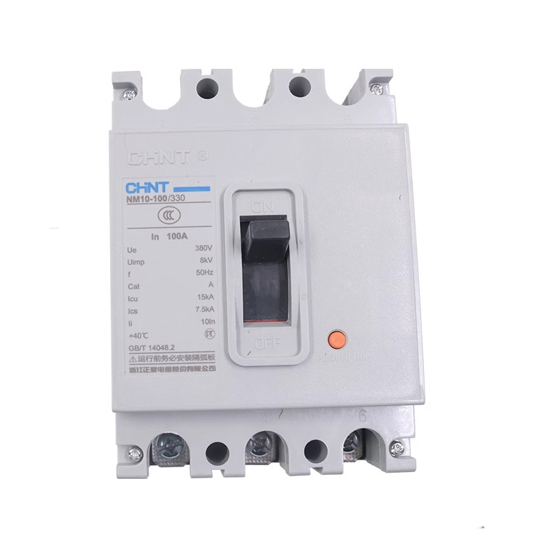3P 60A~250A NM10 Molded Case Circuit Breaker MCCB 380V Overload Protection 1Pcs