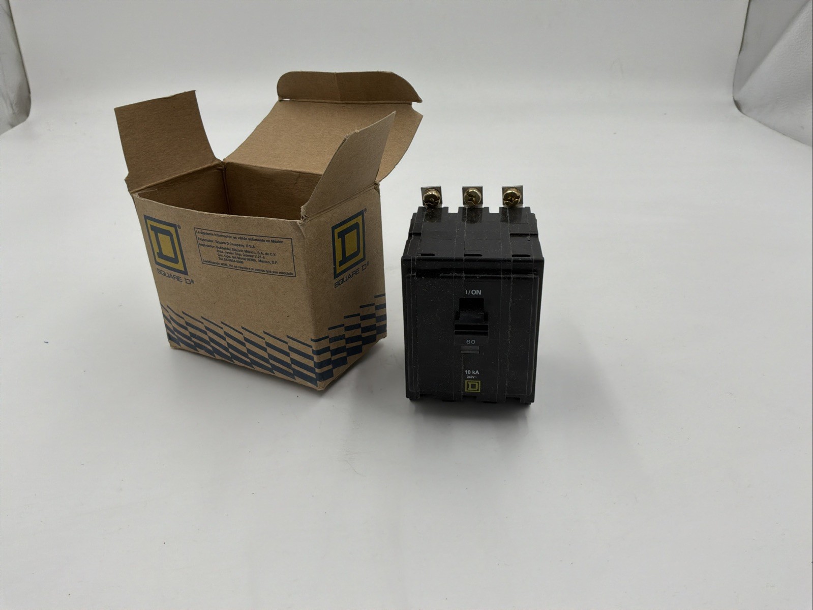 NIB – Square D – QOB360 – Miniature Circuit Breaker, Qo, 60A, 3-Pole