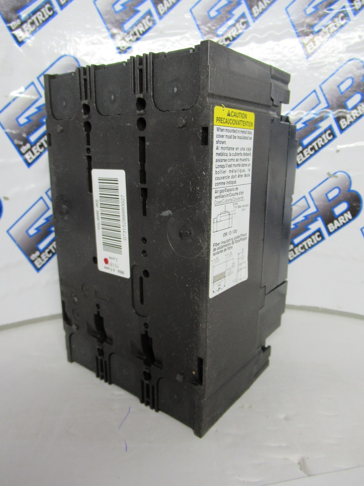Square D HGL36060 Circuit Breaker 60 Amp 600 Volt 3 Pole 35K -NEW-O