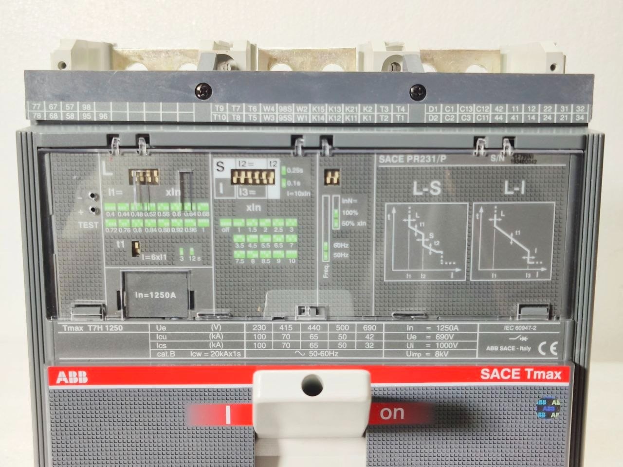 NEW🆕 ABB SACE TMAX T7H 1250 MCCB 1250A PR231/P LS/I FREE SHIPPING