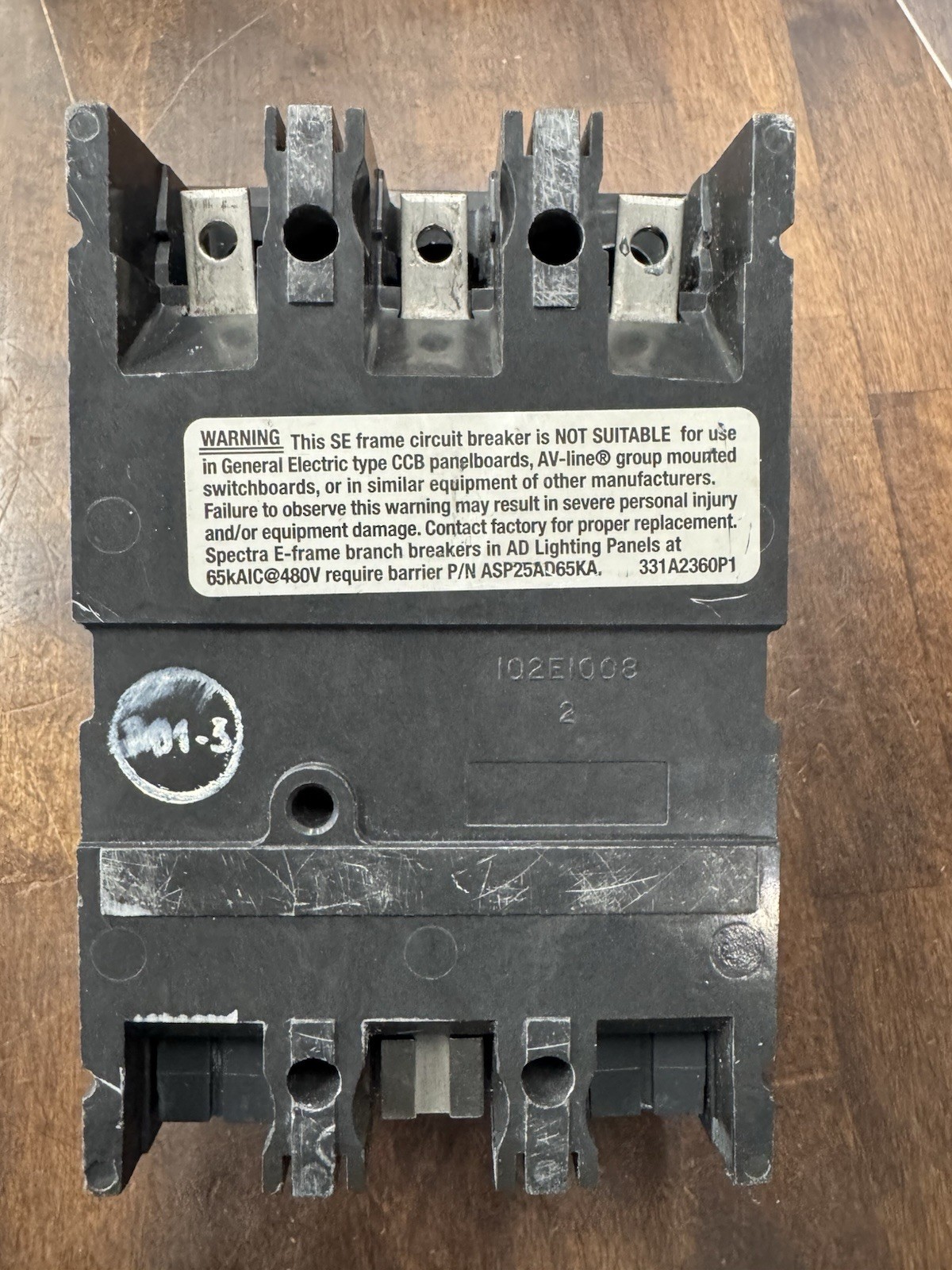 GE SEPA36AT0100 Molded Case Circuit Breaker