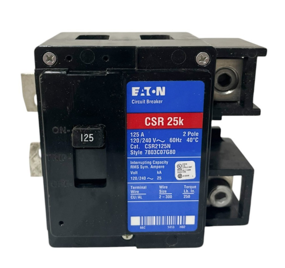 Cutler Hammer CSR2125 125A 2-Pole 240V Molded Case Circuit Breaker Brand New