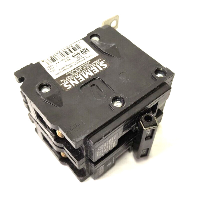 Siemens B250 Bolt-On 50 Amp Circuit Breaker 120/240 Volt Double Dual Pole