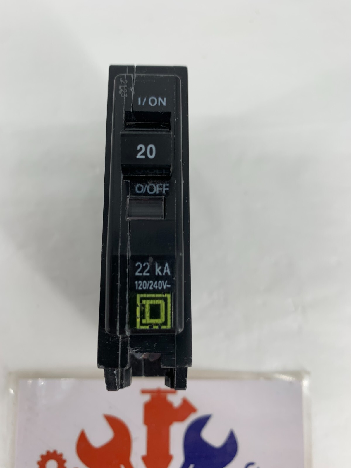 Square D QOB120VH Bolt-On 1-Pole 20A 120/240VAC 22kA Circuit Breaker