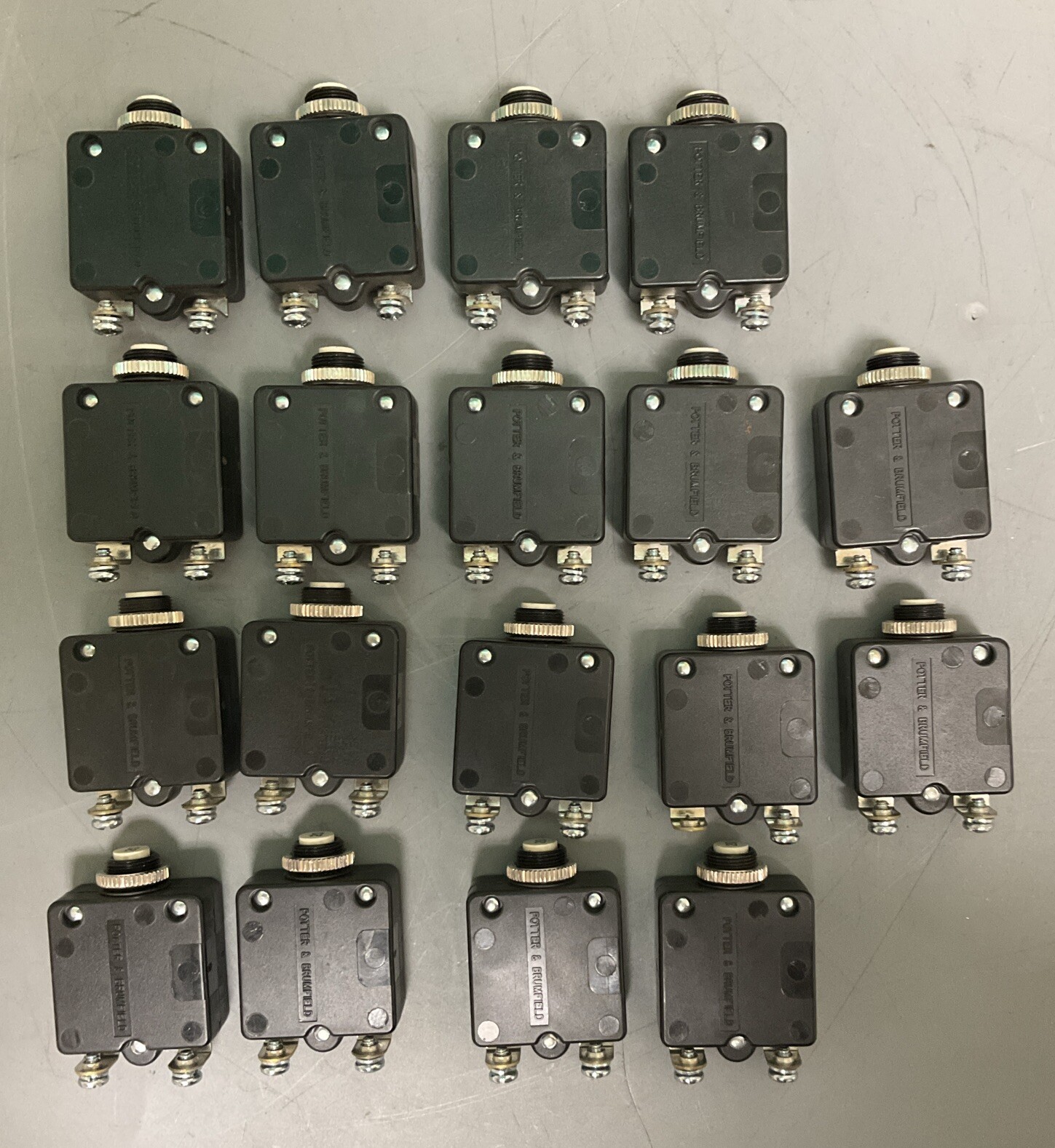 Lot of 18 Potter & Brumfield W58-XC4C12A-20 Circuit Breakers 20 Amps